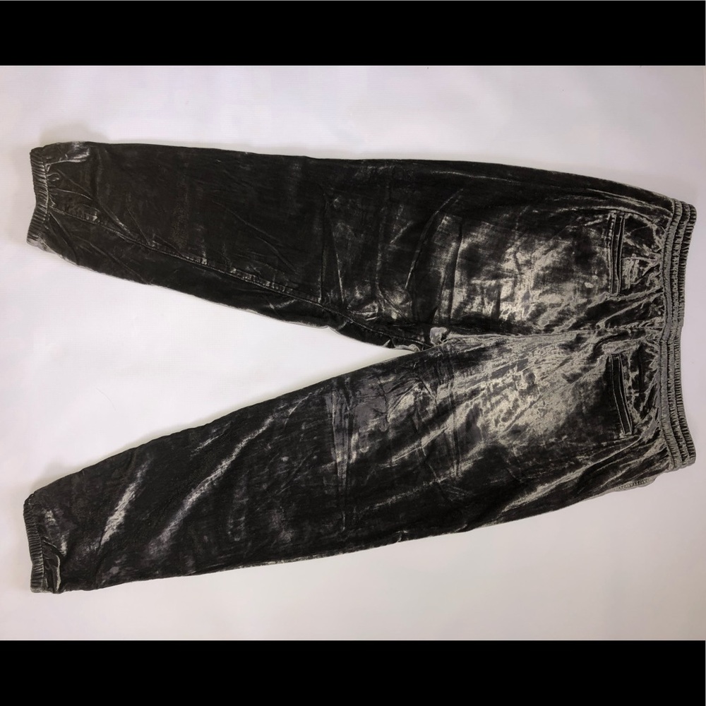 Gap Dark Grey Velvet Jogger Pants